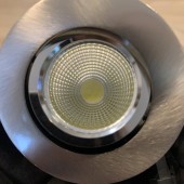 Horoz HL6731L Spot incastrabil Horoz HL 6731L Chrome, metal si sticla, 3W, 220lm, lumina rece, IP20