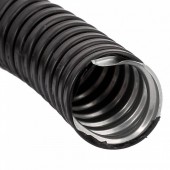 Horoz MPVC-32 Tub flexibil tip copex metalic cu izolatie PVC, diametru 32 mm, Negru, 25 m, galvanizat