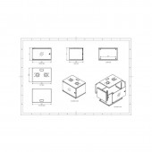 Kemot LEC-KOM-544009 Rack de perete 9u 19 inch dekro