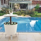 Keter SK-2172141 Mini bar Keter Cool Bar 49x49x57/82 cm, multifunctional, maro, cu recipient racire