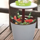 Keter SK-2172141 Mini bar Keter Cool Bar 49x49x57/82 cm, multifunctional, maro, cu recipient racire