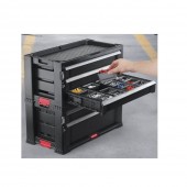 Keter SK-239781 Dulap pentru scule cu 3 sertare, Keter 17199302 TOOL CHEST, 56.2 x 28.9 x 26.2cm