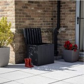 Keter sk-254613 Lada depozitare exterior Keter City Storage, Antracit, 113L, 57.8 x 44 x 55cm