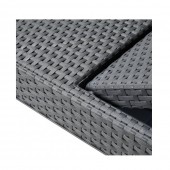 Keter SK-802336 Sezlong pentru gradina Keter Allibert Jaipur, gri, 187.5 x 58.2 x 29 cm