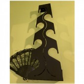 Krodesign KRO-1001 Cuier metalic Krodesign Black Hanger, lungime 50cm, negru