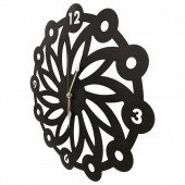 Krodesign KRO-1012 Ceas de perete metalic Krodesign Daisy, diametru 50 cm, negru
