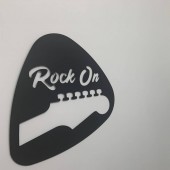 Krodesign KRO-1023 Decoratiune perete Krodesign Rock On, diametru 60 cm, negru