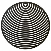 Krodesign KRO-1025 Decoratiune perete Krodesign Spiral Circle, diametru 50 cm, negru