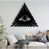 Krodesign KRO-1060 Decoratiune metalica de perete Krodesign KRO-1060, Eye, 60 cm, grosime 1.5 mm