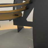 Krodesign KRO-1070/ Vatra metalica de foc Krodesign KRO-1070, diametru 600 mm, grosime 4 mm, pentru exterior