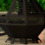 Krodesign KRO-1074 Incalzitor de terasa/gradina, Krodesign KRO-1074, Otel, Negru, 1573x706x762 mm, grosime 3 mm