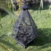 Krodesign KRO-1090 Incalzitor pentru terasa/gradina, Krodesign Diamond KRO-1090, Otel, Negru, diametru 1125 mm, grosime 3 mm