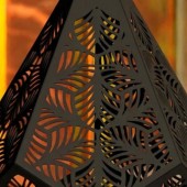 Krodesign KRO-1090 Incalzitor pentru terasa/gradina, Krodesign Diamond KRO-1090, Otel, Negru, diametru 1125 mm, grosime 3 mm