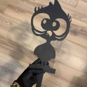 Krodesign KRO-1131 Decoratiune gradina / ghiveci Krodesign Chick KRO-1131, metal, inaltime 60 cm