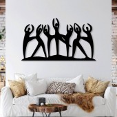 Krodesign KRO-1148 Decoratiune metalica de perete Krodesign KRO-1148, Ballerina Dance, lungime 60 cm, negru, grosime 1.5 mm