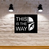Krodesign KRO-1149 Decoratiune metalica de perete Krodesign KRO-1149 This is the Way, lungime 60 cm, negru, grosime 1.5 mm