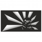 Krodesign KRO-1150/ Decoratiune metalica de perete Krodesign KRO-1150 Storm Trooper, lungime 60 cm, negru, grosime 1.5 mm