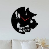 Krodesign KRO-1159 Ceas de perete metalic Krodesign StarWars KRO-1159, diametru 50 cm, negru