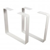Krodesign KRO-1172 Set 2 picioare pentru banci sau masute, Vivatechnix KRO-1172, dimensiune 40x35x5 cm, Alb