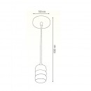 Lampa Pendul suspendat Gauss Golden, max. 60 W