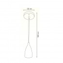 Lampa Pendul suspendat Weber Chrome, max. 60 W