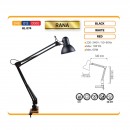 Lampa pentru birou, articulata Rana HL074, negru, E27, max. 60 W