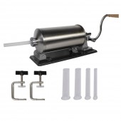 Micul Fermier BEM-8345 Aparat de umplut carnati KY-2008PA, 4 kg, metal/inox, Orizontal/Rabatabil, 4 palnii