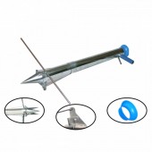 Micul Fermier GF-0132 Plantator manual rasaduri din material inoxidabil cu tub de directionare Micul Fermier Gf-0132