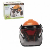 Micul Fermier GF-1323 Casca cu viziera protectie din plasa si antifoane