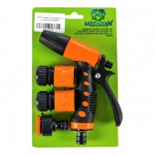 Micul Fermier GF-1975 Pistol reglabil de stropit si 3 conectoare MD605