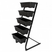 Micul Fermier GF-2213 Set 5 ghivece pp cu suport metalic 54.5x50x115cm