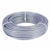 Micul Fermier MF-CB7012-G01 Cablu otel zincat Micul Fermier, plastifiat, diametru 4-5.5mm, lungime 25m