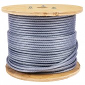 Micul Fermier MF-CB7015-G01 Tambur cablu otel zincat Micul Fermier, plastifiat, diametru 4-5.5mm, lungime 100m