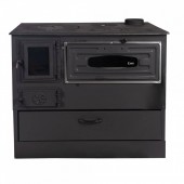 Micul Fermier MF-EI1009-G01 Soba pe lemne 9kW Grand Fantazia Lux, cos dreapta