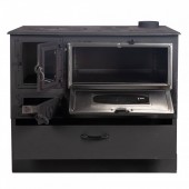 Micul Fermier MF-EI1009-G01 Soba pe lemne 9kW Grand Fantazia Lux, cos dreapta