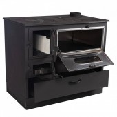 Micul Fermier MF-EI1009-G01 Soba pe lemne 9kW Grand Fantazia Lux, cos dreapta