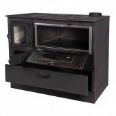 Micul Fermier MF-EI1009-G01 Soba pe lemne 9kW Grand Fantazia Lux, cos dreapta