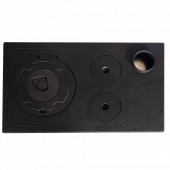 Micul Fermier MF-EI1009-G01 Soba pe lemne 9kW Grand Fantazia Lux, cos dreapta