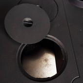 Micul Fermier MF-EI1009-G01 Soba pe lemne 9kW Grand Fantazia Lux, cos dreapta