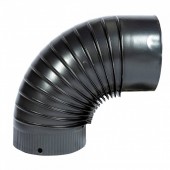 Micul Fermier MF-EI1025-G01 Cot pentru soba pe lemne, 90Ëš, 120mm, Gri mat