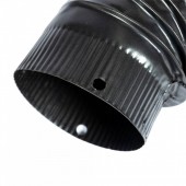 Micul Fermier MF-EI1025-G01 Cot pentru soba pe lemne, 90Ëš, 120mm, Gri mat