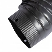 Micul Fermier MF-EI1027-G01 Cot pentru soba pe lemne, 90Ëš, 130mm, Gri mat