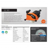 Norton - Saint Gobain SC 181 Masina de canelat in zid profesionala Norton SC181, diametru disc 180mm, 1.8 kW