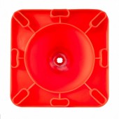 OEM 18INQHDBJMLZ12PCSV0 Set 12 conuri rutiere de avertizare, PVC, Inaltime 45.7 cm, Reflectorizante, Rosu