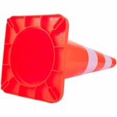 OEM AQZYCQHSB2810FZ5BV0 Set 10 conuri rutiere de avertizare, PVC, Inaltime 73 cm, Reflectorizante