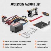 OEM ATVGSSJPYXWXEJRPBV9 Troliu electric 12V DC, 1.3 CP, capacitate 1814 kg, cablu 12 m, Telecomanda WiFi si cu fir, IP55, pentru ATV