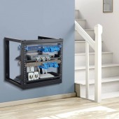 OEM BGSJJ9U18YC0ZZCUXV0 Rack metalic de perete 9U, 530 x 450 x 520 mm, Adancime 18 inch, Otel carbon