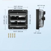 OEM BYCSPQSDJEC10VE89V2 Ventilator evacuare pentru spatii comerciale, sere, depozite, Metal, 18 W, 1400 mÂ³/h, diametru 254 mm, 60 dB, Programator