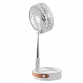 OEM CDFS8YCSSSF0UQN12V9 Ventilator cu acumulator, pliabil si extensibil, Inaltime 920 mm, Alb, 7200 mAh, Li-Ion, Telecomanda, 4 viteze