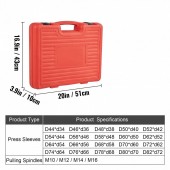 OEM CTQCQBDDWC284HNGSV0 Set 28 mansoane pentru extragere si presare bucse si rulmenti, Otel, cutie transport